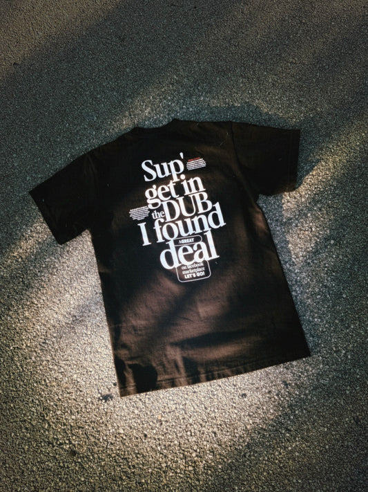 VW Dub Culture Tee – 'Sup. Get In The Dub (Black)