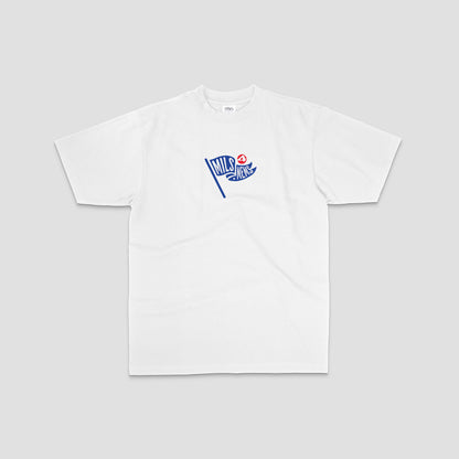Front of a unisex, white shirt for Volkswagen enthusiasts who love a Facebook Marketplace deal!