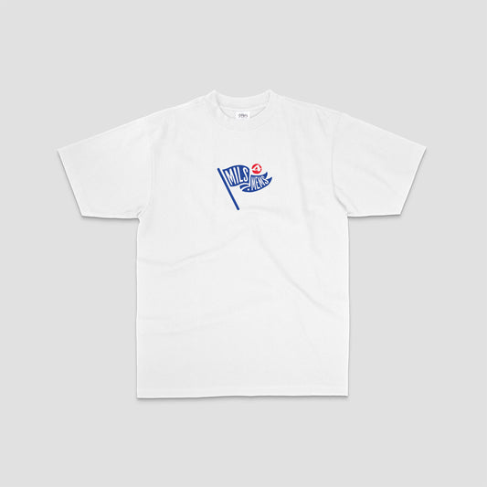 Front of a unisex, white shirt for Volkswagen enthusiasts who love a Facebook Marketplace deal!